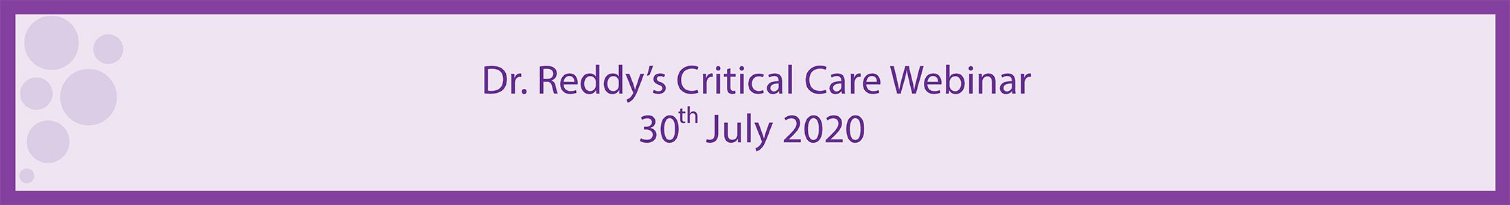 Critical Care Webinar